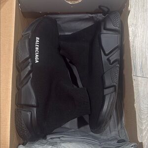 Balenciaga Men’s Black Sock Sneakers